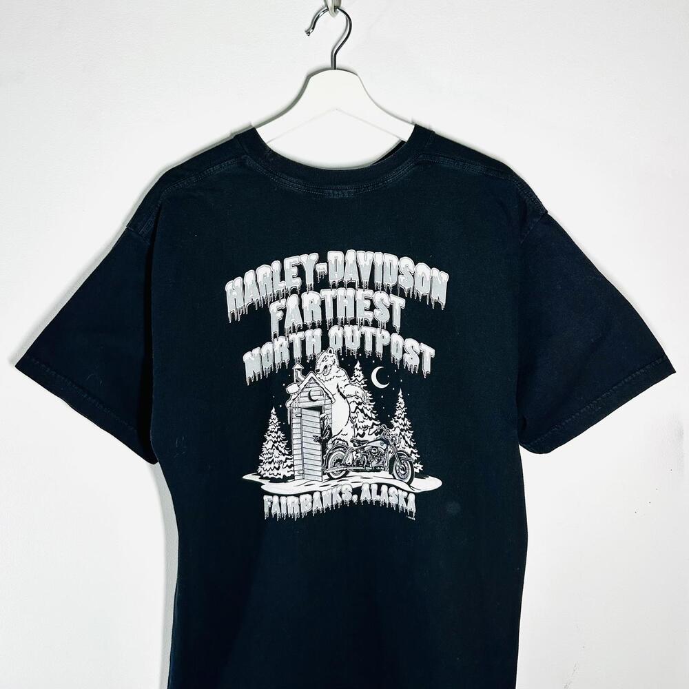 Vintage 2005 Harley Davidson Fairbanks Alaska T-Shirt